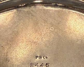 Vintage Poole Silver Co. SilverPlated Serving Tray second image