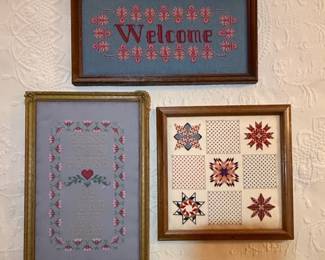 Framed CrossStitch Sampler Collection