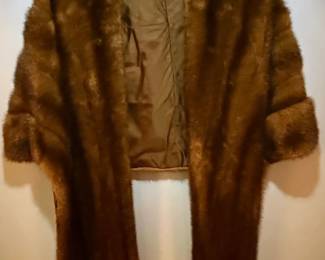 Mink Stole with Saks Fifth Avenue Label