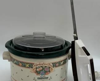Vintage Rival Crockpot and Regal Turkey Slicer