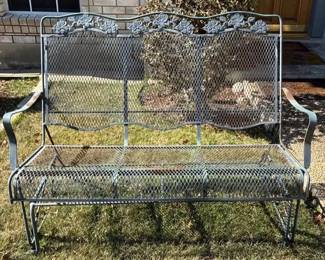 Metal Rocker Swing Loveseat