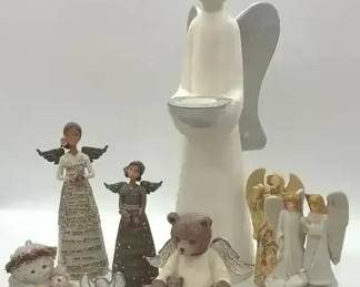 Angel Figurine Collection Assorted Decorative Religious Figures