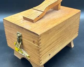 Wooden Shoe Shiner Shining Tools