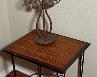 Red Lamp Table