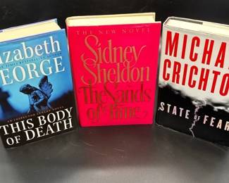 Popular Fiction Hardcover Books Crichton Elizabeth George