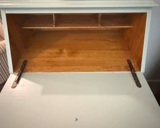 Small secretary with fold down top