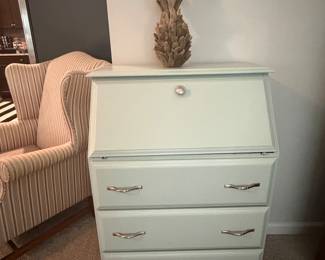 Small secretary with fold down top