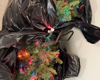 Two very long strands of lighted garland!