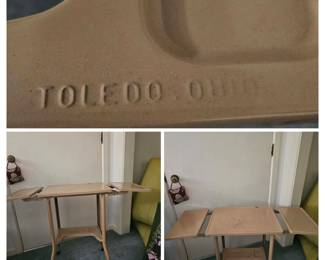 Vintage typewriter table