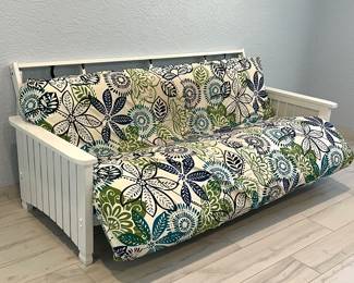 White Cottage Futon Frame and Mattress