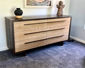 Hooker’s Miramar-Point Reyes bedroom collection - 6-Drawer Dresser, and a set of Drawer Nightstands.