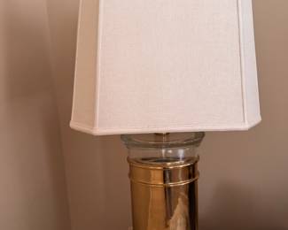 Brass & Glass Table Lamp. Photo 32" H. Photo 1 of 2. 