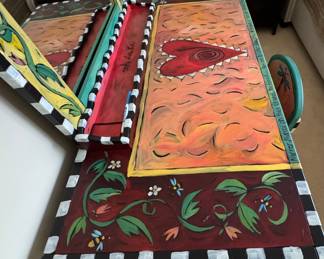 Sticks & Objects Art & Furniture Vanity Set. Measures 46" W x 21" D x 72" H. Photo 3 of 4. 