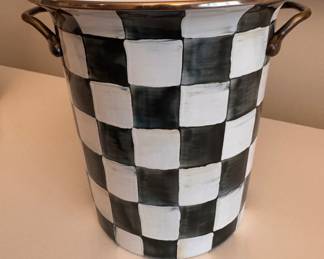 MacKenzie-Childs Courtly Check Enamel Ice Bucket. Photo 1 of 2. 