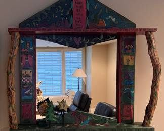 Sticks & Object Art & Furniture Mirror. Measures 44" W x 50" H. Photo 1 of 2. 