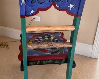 Sticks & Objects Art & Furniture Desk & Chair Set. Measures 42" W x 28" D x 29.5" H. Photo 9 of 9. 