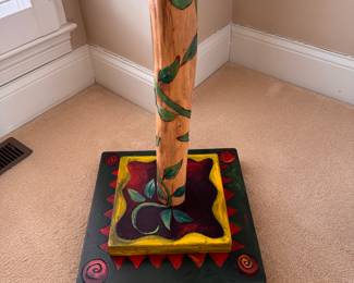 Sticks & Objects Bird House. Base Measures 18" x 18" & 64" H. Photo 3 of 4. 
