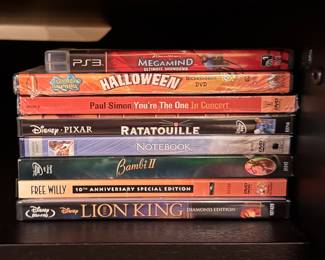 Disney DVDs. 