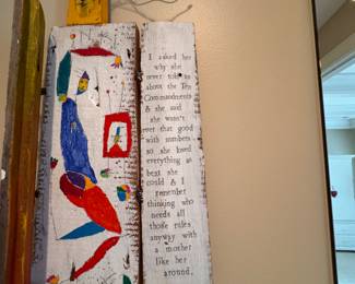 Mixed Media Sculptures by Brian Andrea (Kai Andreas Skye). Reclaimed Wood, Acrylic Paint, Ink & Wire. Photo 3 of 3. 