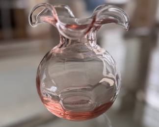 Vietri Pink Bud Vase. Measures 6" H. Photo 1 of 2. 