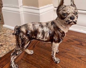 Cast Iron Boston Terrier Door Stop. 