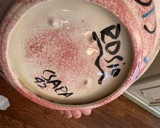 Rosie Bowl. Measures 14" D x 4" H. Photo 3 of 3. 