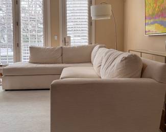 Left Facing Chair Sectional Sofa. Measures 122" W x 40" D; Chaise is 90" L. Photo 5 of 6. 