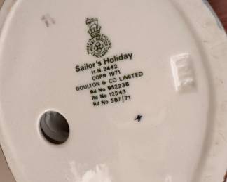 "Sailor's Holiday," Royal Doulton Figurine. Photo 2 of 2. 