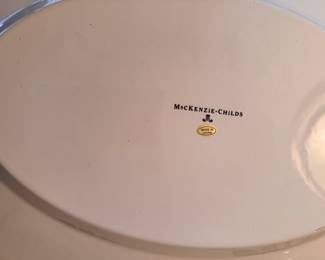 MacKenzie-Childs Courtly Check Enamel Platters - 2 Available. Small Measures 16" x 11; Large Measures 19" x 14"Photo 2 of 2. 