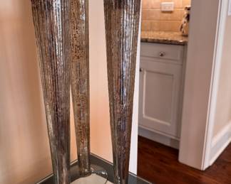 Mercury Glass Vases. Two Measures 18" H; One Measures 22" H. Photo 1 of 2. 
