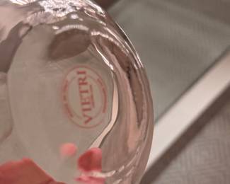 Vietri Pink Bud Vase. Measures 6" H. Photo 2 of 2. 