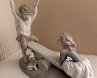 Lladro "Sea-Saw" Figurine. 
