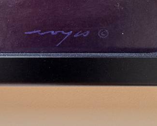 Acrylic on Canvas. Signed By Artist. Measures 43" x 43". Photo 2 of 2. 