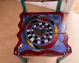 Sticks & Objects Art & Furniture Desk & Chair Set. Measures 42" W x 28" D x 29.5" H. Photo 8 of 9. 