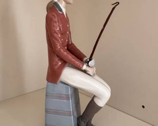 Porcelain Lladro Lady Equestrian Figurine. Photo 1 of 2. 
