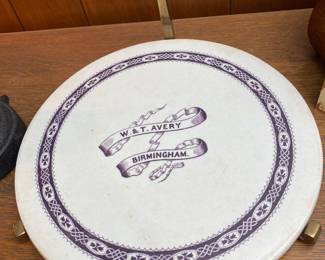 Scales plate--W&T Avery Birmingham (England) 
