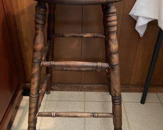1870s-1880s wood stool