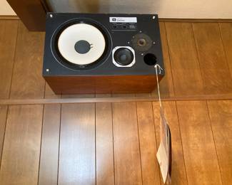 one of two JBL Century L100 speakers