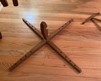 antique yarn winder frame