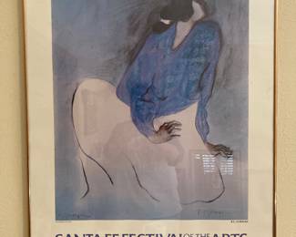 R C Gorman Santa Fe Festival of the Arts 1981 poster--hand signed by Gorman