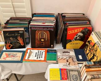 LPs, record sets, quality books