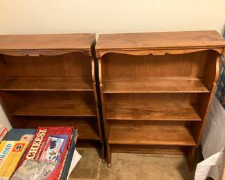 maple bookcases