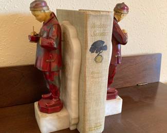 Asian carved bookends