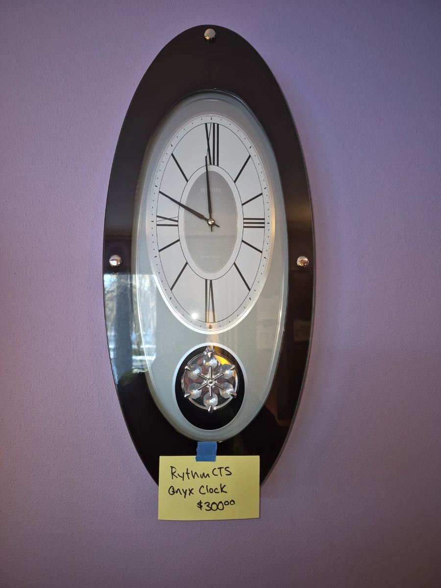 Rythm CTS Onyx Clock 