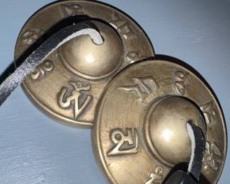 Tibetan Tingsha bells or cymbals for prayer 