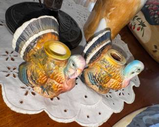 Turkey candlestick holders!