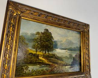 Hudson River style ? M. Hill signed