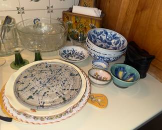 Stoneware bowls + plates