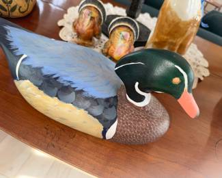 Drake wooden duck