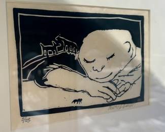 Christine Brennan  love the pups on his shoulder.. looking at a spider?